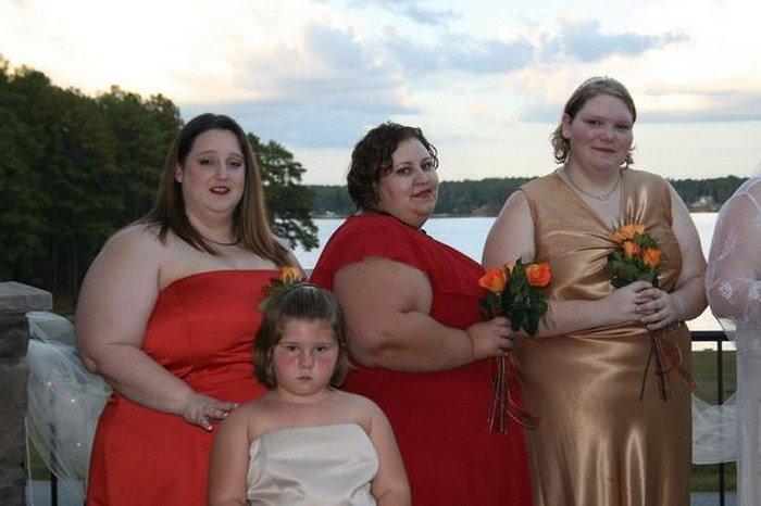 Семейное толстая жена. Толстая и худой свадьба. Страшная невеста.